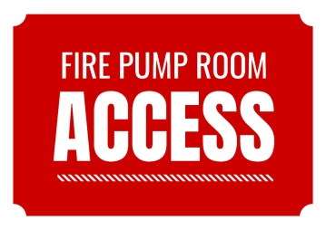 Free Fire Pump Room Access Fire Safety Sign Template to Edit Online