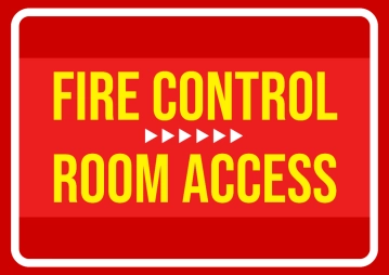 Free Fire Control Room Access Safety Sign Template to Edit Online