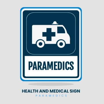 Free Health And Medical Paramedics Sign Clip Art Template to Edit Online