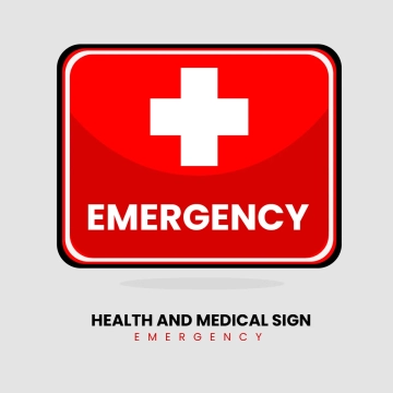 Free Health And Medical Emergency Sign Clip Art Template to Edit Online