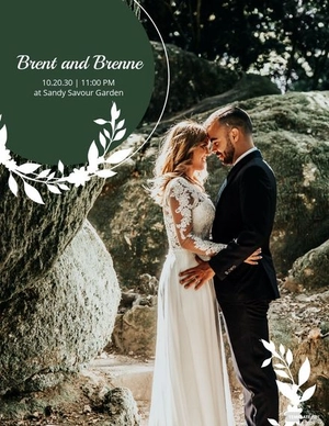 Photo Wedding Flyer Template