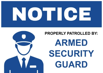 Free Armed Personnel on Duty Security Forces Sign Template to Edit Online