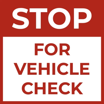 Free Vehicle Inspection Required Security Forces Sign Template to Edit Online