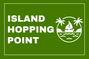 Island Hopping Point Tourism Sign Template