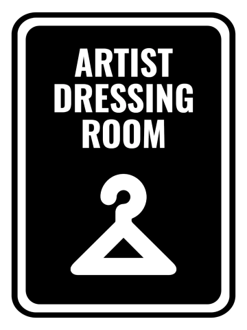 Free Artist Dressing Room Entertainment Sign Template to Edit Online