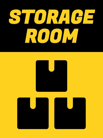 Free Storage Room Entertainment Sign Template to Edit Online