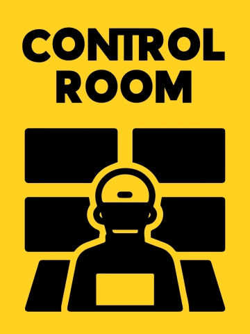 Free Event Control Center Entertainment Sign Template to Edit Online