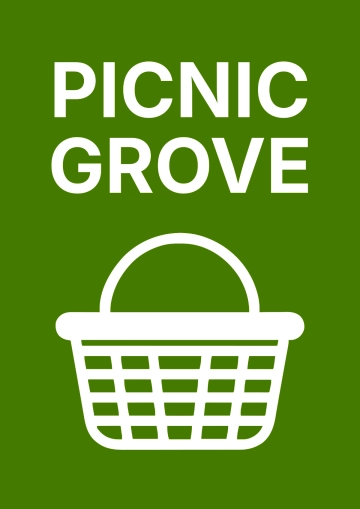 Free Picnic Grove Tourism Sign Template to Edit Online