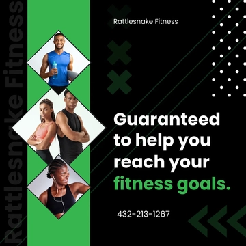 Free Fitness Instagram Ad Template to Edit Online