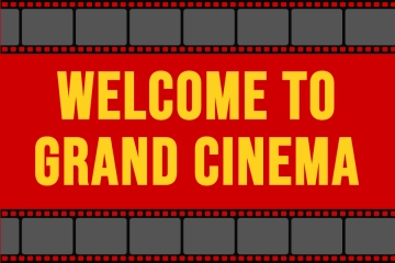 Free Movie Theater Entrance Entertainment Sign Template to Edit Online