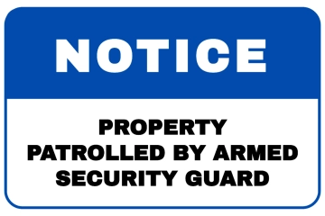 Free Armed Guard On Duty Security Forces Sign Template to Edit Online
