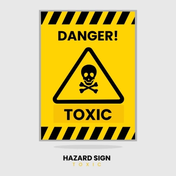 Free Hazard Sign Toxic Clip Art Template to Edit Online