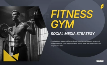 Free Fitness Gym Social Media Strategy to Edit Online