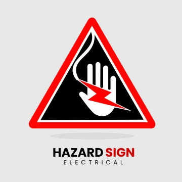 Free Hazard Sign Electrical Clip Art Template to Edit Online