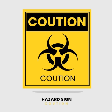 Free Hazard Sign Caution Clip Art Template to Edit Online