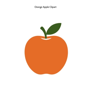 Free Orange Apple Vector Clipart (PNG, SVG) to Edit Online