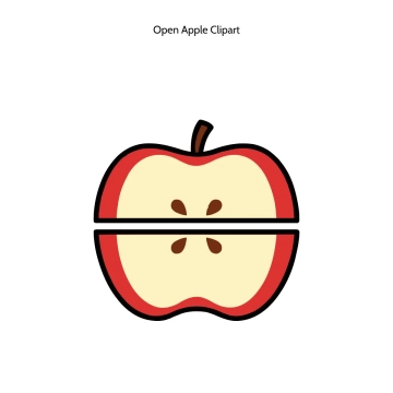 Free Open Apple Vector Clipart (PNG, SVG) to Edit Online