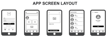 Free App Screen Layout Template to Edit Online
