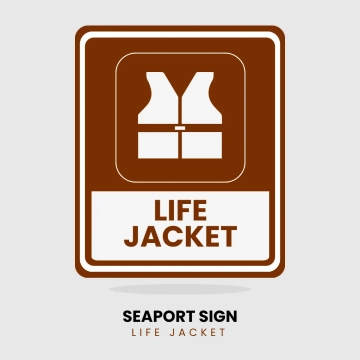 Free Seaport Sign Life Jacket Clip Art Template to Edit Online
