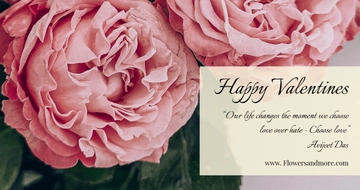 Free Valentine's Day Quote Facebook Post Template to Edit Online