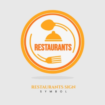 Free Restaurants Sign Symbol Clip Art Template to Edit Online