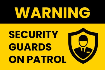 Guard Post Security Forces Sign Template
