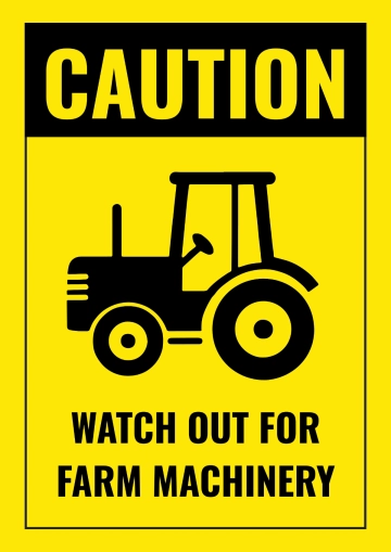 Free Farm Machinery Agriculture Sign Template to Edit Online