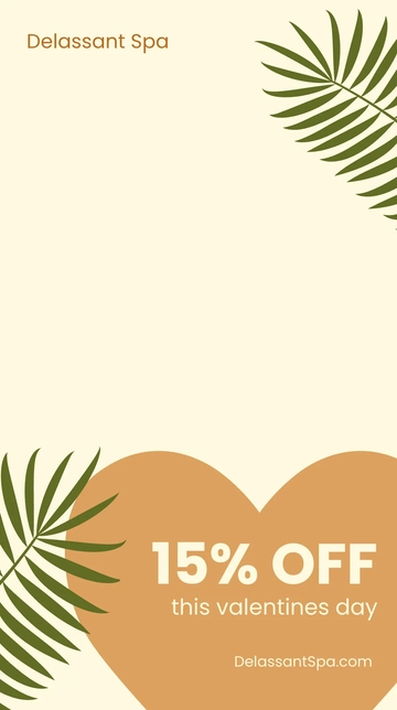 Free Spa Valentine's Day Snapchat Geofilter Template to Edit Online
