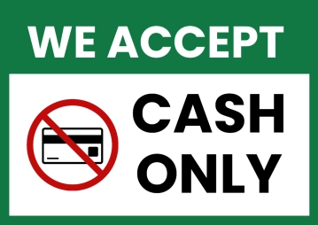 Free Cash Only Finance Sign Template to Edit Online