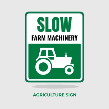 Free Agriculture Slow Sign Clip Art Template to Edit Online