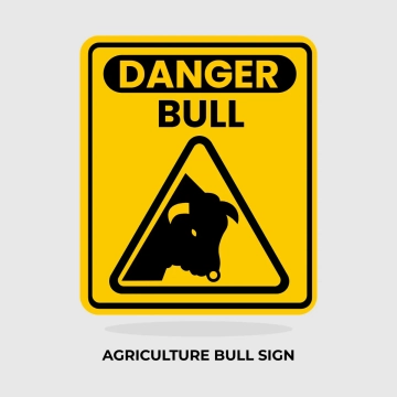 Free Agriculture Bull Sign Clip Art Template to Edit Online