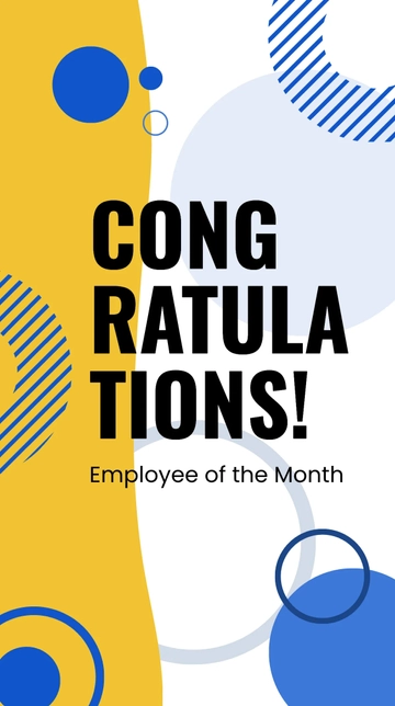 Free Employee Recognition Linkedin Story Template to Edit Online