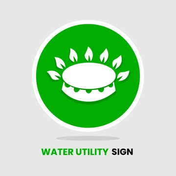 Free Water Utility Gas Sign Clip Art Template to Edit Online