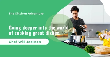 Free Cooking Blog Header Template to Edit Online