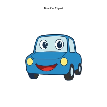 Free Blue Car Vector Clipart (PNG, SVG) to Edit Online