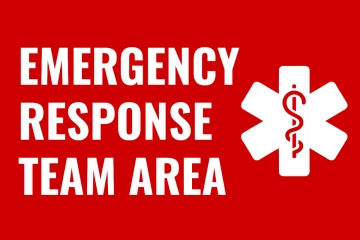 Free Emergency Response Team Area Sign Template to Edit Online