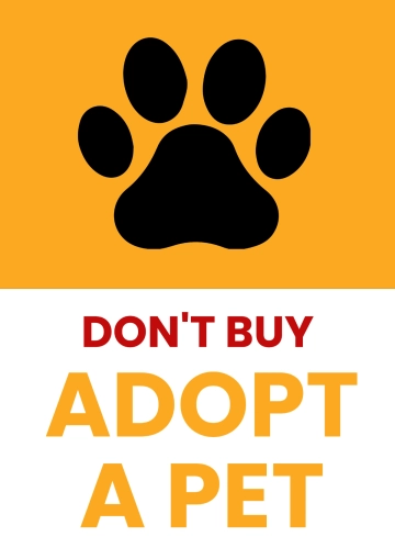 Free Pet Adoption Sign Template to Edit Online