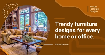 Free Furniture Design Blog Header Template to Edit Online