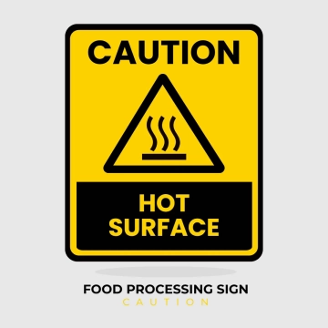 Free Food Processing Caution Sign Clip Art Template to Edit Online