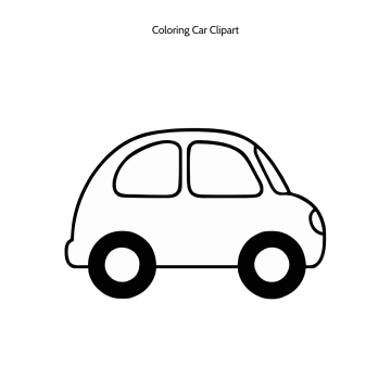 Free Coloring Car Vector Clipart (PNG, SVG) to Edit Online