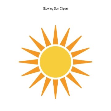 Free Glowing Sun Vector Clipart (PNG, SVG) to Edit Online