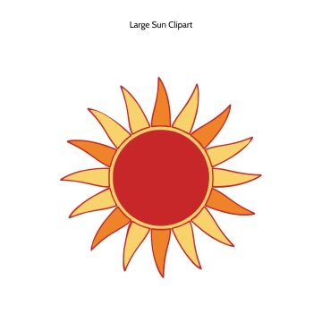 Free Large Sun Vector Clipart (PNG, SVG) to Edit Online