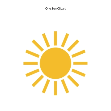 Free One Sun Vector Clipart (PNG, SVG) to Edit Online