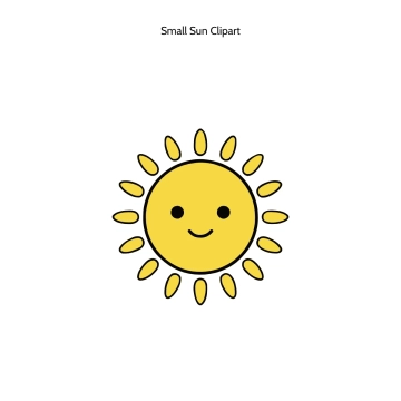 Free Small Sun Vector Clipart (PNG, SVG) to Edit Online