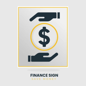 Free Finance Save Money Sign Clip Art Template to Edit Online