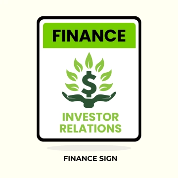 Free Finance Investor Relations Sign Clip Art Template to Edit Online