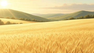 Free Golden Wheat Field Nature Background Template to Edit Online