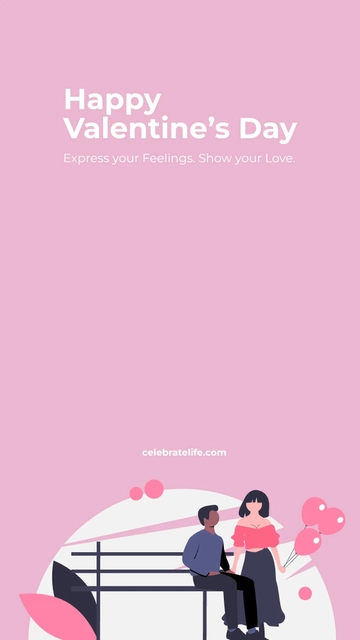 Free Happy Valentine's Day Whatsapp Post Template to Edit Online