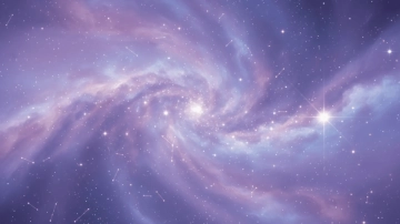 Free Dreamy Lavender Starry Sky Aesthetic Background Template to Edit Online