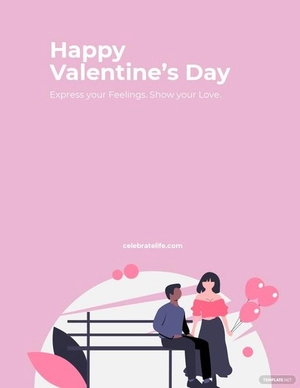 Happy Valentine's Day Flyer Template